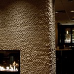 Fireplace in the bar